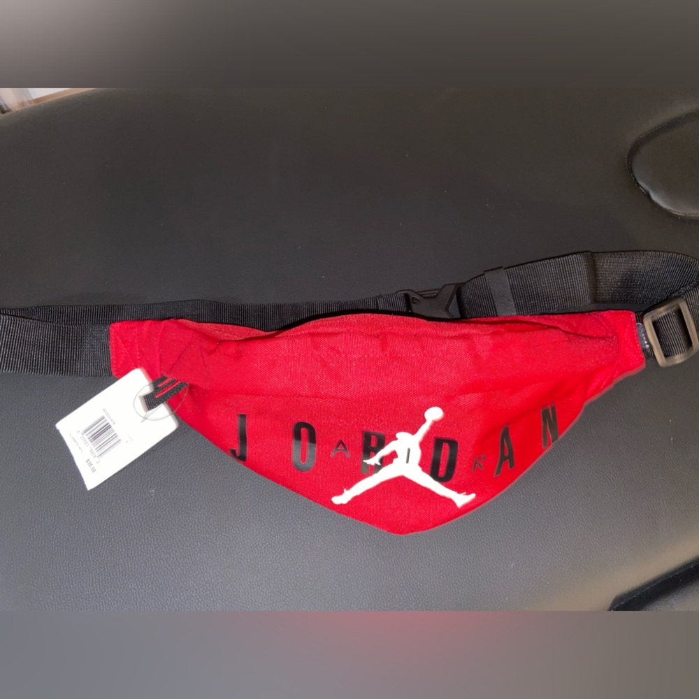 Nike Jordan Fanny Pack - Red  2 Zipper Pockets